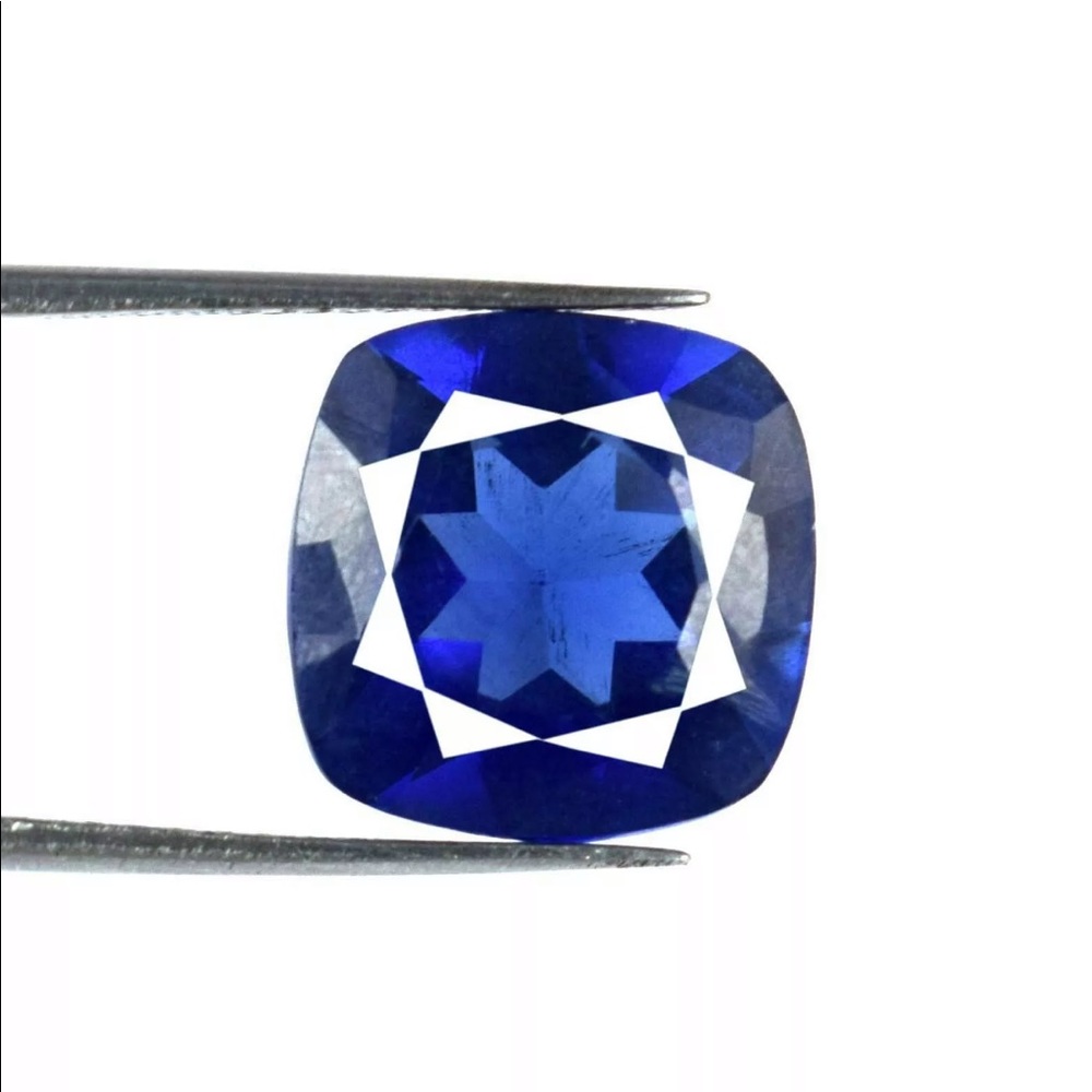 Natural Blue Tanzanite 12 x 12 mm Certified